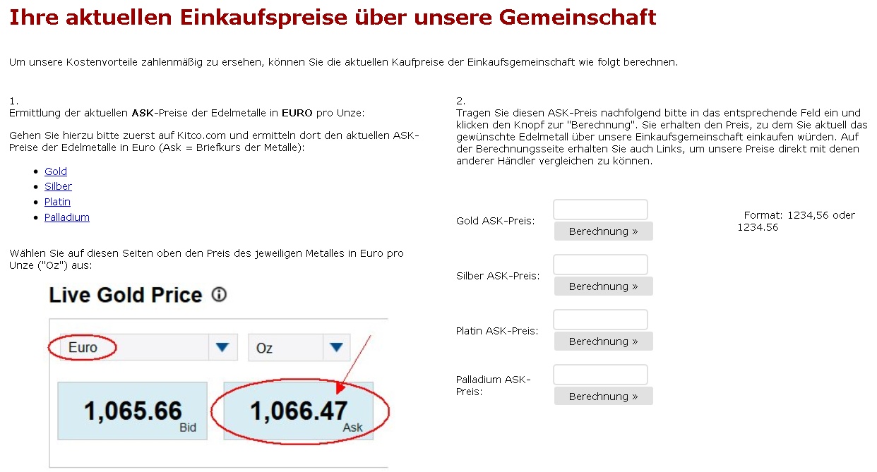 Sachwerte Einkaufsgemeinschaft